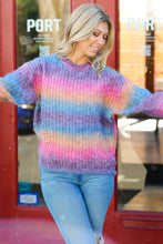 Load image into Gallery viewer, Taro &amp; Amber Ombre Loose Knit Sweater