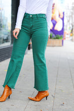 Load image into Gallery viewer, Can&#39;t Lose Dark Green Straight Leg High Waist Ankle Pants