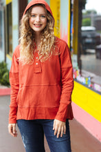 Load image into Gallery viewer, The Slouchy Terracotta French Terry Snap Button Hoodie