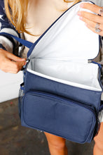 Load image into Gallery viewer, Navy Blue Insulated Cooler Box