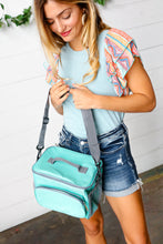 Load image into Gallery viewer, Seafoam &amp; Gray Insulated Cooler Box