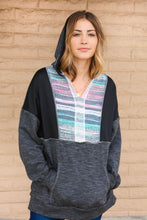 Load image into Gallery viewer, Thermal Multi Color Vintage Print Out Seam Hoodie