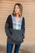 Load image into Gallery viewer, Thermal Multi Color Vintage Print Out Seam Hoodie
