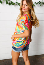 Load image into Gallery viewer, Watercolor Paint Strokes V Neck Top