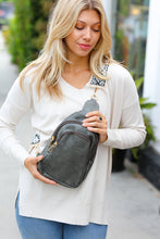 Load image into Gallery viewer, Cement Vegan Leather Designer Strap Lined Sling