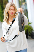 Load image into Gallery viewer, Cement Vegan Leather Designer Strap Lined Sling