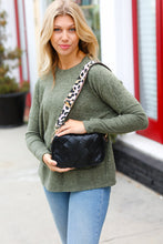 Load image into Gallery viewer, Stay Awhile Black Vegan Checker Fashion Purse