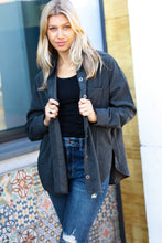 Load image into Gallery viewer, Get To It Ash Grey Corduroy Button Down Shacket