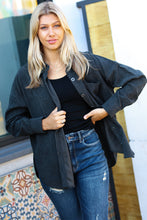 Load image into Gallery viewer, Get To It Ash Grey Corduroy Button Down Shacket
