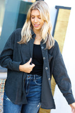 Load image into Gallery viewer, Get To It Ash Grey Corduroy Button Down Shacket