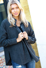 Load image into Gallery viewer, Get To It Ash Grey Corduroy Button Down Shacket