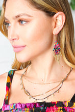 Load image into Gallery viewer, Multicolor Retro Boho Beaded Tassel Earrings