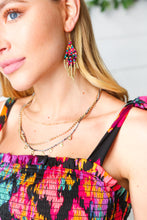 Load image into Gallery viewer, Multicolor Retro Boho Beaded Tassel Earrings