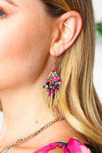 Load image into Gallery viewer, Multicolor Retro Boho Beaded Tassel Earrings