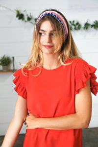 Stars & Stripes Knit Twist Headband