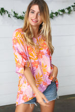 Load image into Gallery viewer, Lilac Tropical Floral Print Woven Top