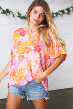 Load image into Gallery viewer, Lilac Tropical Floral Print Woven Top