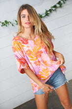Load image into Gallery viewer, Lilac Tropical Floral Print Woven Top