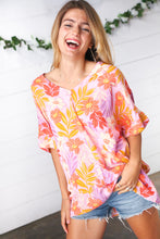Load image into Gallery viewer, Lilac Tropical Floral Print Woven Top