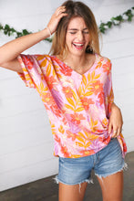 Load image into Gallery viewer, Lilac Tropical Floral Print Woven Top