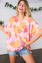 Load image into Gallery viewer, Lilac Tropical Floral Print Woven Top