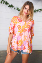 Load image into Gallery viewer, Lilac Tropical Floral Print Woven Top