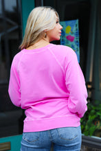 Load image into Gallery viewer, Pink French Terry Pullover with Pockets