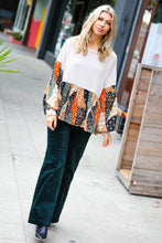 Load image into Gallery viewer, All I AskTaupe Boho Patchwork Print Babydoll Top