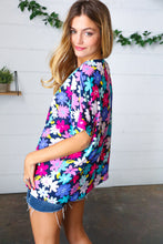 Load image into Gallery viewer, Multicolor Flower Power Woven Top
