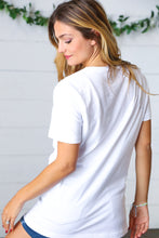 Load image into Gallery viewer, White Cotton NASHVILLE Music City Graphic Tee