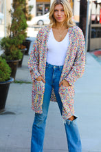 Load image into Gallery viewer, Ivory Popcorn Long Sleeve Open Sweater Cardigan