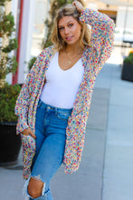 Load image into Gallery viewer, Ivory Popcorn Long Sleeve Open Sweater Cardigan