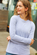 Load image into Gallery viewer, Simple Solutions Grey Cotton Crew Neck Long Sleeve T-Shirt