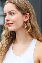 Load image into Gallery viewer, Stuck On You Gold &amp; Wood Earring