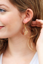 Load image into Gallery viewer, Stuck On You Gold &amp; Wood Earring