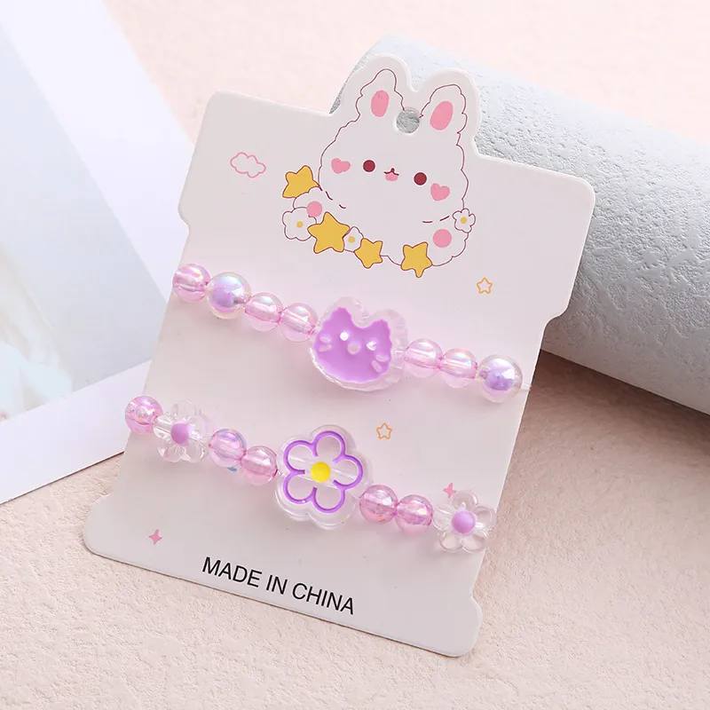 Kid's Cat/Flower Stretch Bracelet