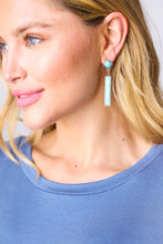 Load image into Gallery viewer, Vintage Style Turquoise Stone Geometric Drop Earrings
