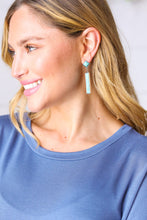 Load image into Gallery viewer, Vintage Style Turquoise Stone Geometric Drop Earrings