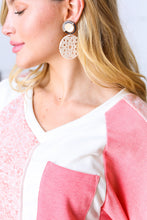 Load image into Gallery viewer, Bone Crochet Carved Disc Dangle Earrings