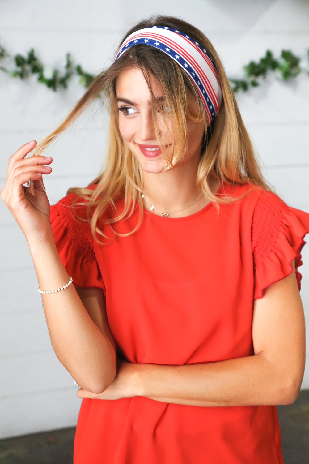 Stars & Stripes Knit Twist Headband