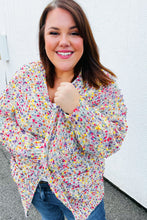 Load image into Gallery viewer, Ivory Popcorn Long Sleeve Open Sweater Cardigan