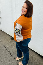 Load image into Gallery viewer, Ginger Hacci Drop Shoulder Paisley Bubble Sleeve Top