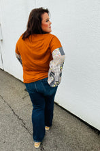 Load image into Gallery viewer, Ginger Hacci Drop Shoulder Paisley Bubble Sleeve Top