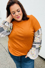 Load image into Gallery viewer, Ginger Hacci Drop Shoulder Paisley Bubble Sleeve Top