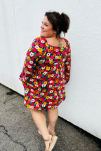 Load image into Gallery viewer, Multicolor Flat Floral Square Neck Button Babydoll Dress