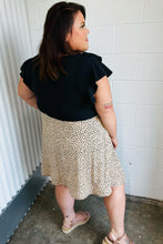 Load image into Gallery viewer, Two Fer Ruffle V Neck Leopard Woven Dress
