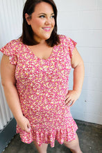 Load image into Gallery viewer, French Rose Floral Babydoll Midi Dress