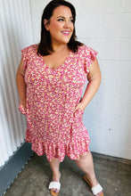 Load image into Gallery viewer, French Rose Floral Babydoll Midi Dress