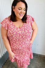 Load image into Gallery viewer, French Rose Floral Babydoll Midi Dress