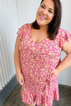 Load image into Gallery viewer, French Rose Floral Babydoll Midi Dress